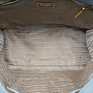 Pre-owned Prada Galleria Blue SAFFIANO Leather BN1786 handbag | stylenewstar