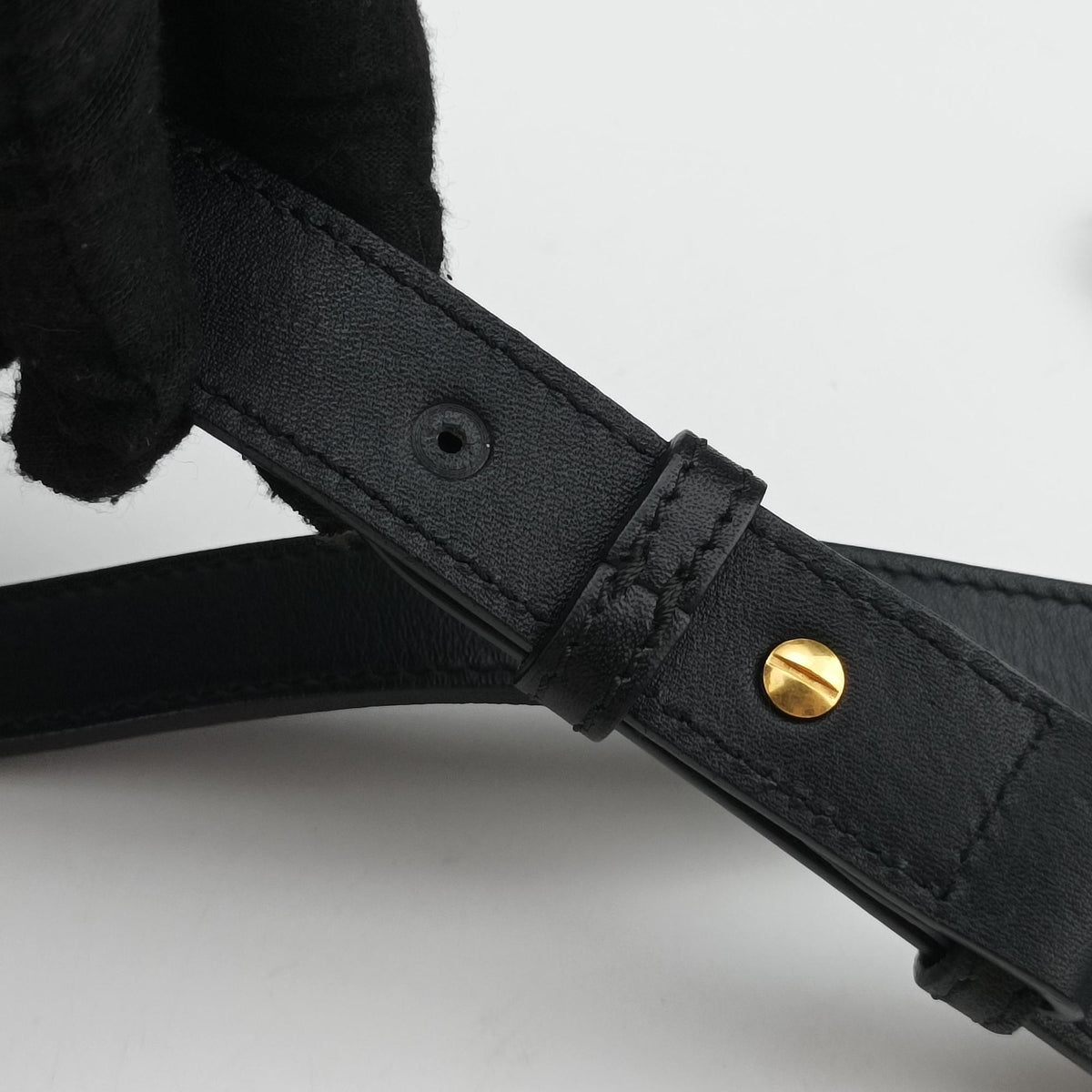 Pre-owned Alexander McQueen Studded Skull Padlock Black Leather  shoulderbag | stylenewstar