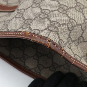 Pre-owned Gucci New Jackie Brown×gBeige PVC coated canvas×Leather 203493 shoulderbag | stylenewstar