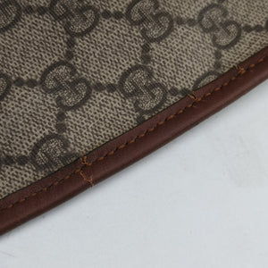 Pre-owned Gucci New Jackie Brown×gBeige PVC coated canvas×Leather 203493 shoulderbag | stylenewstar