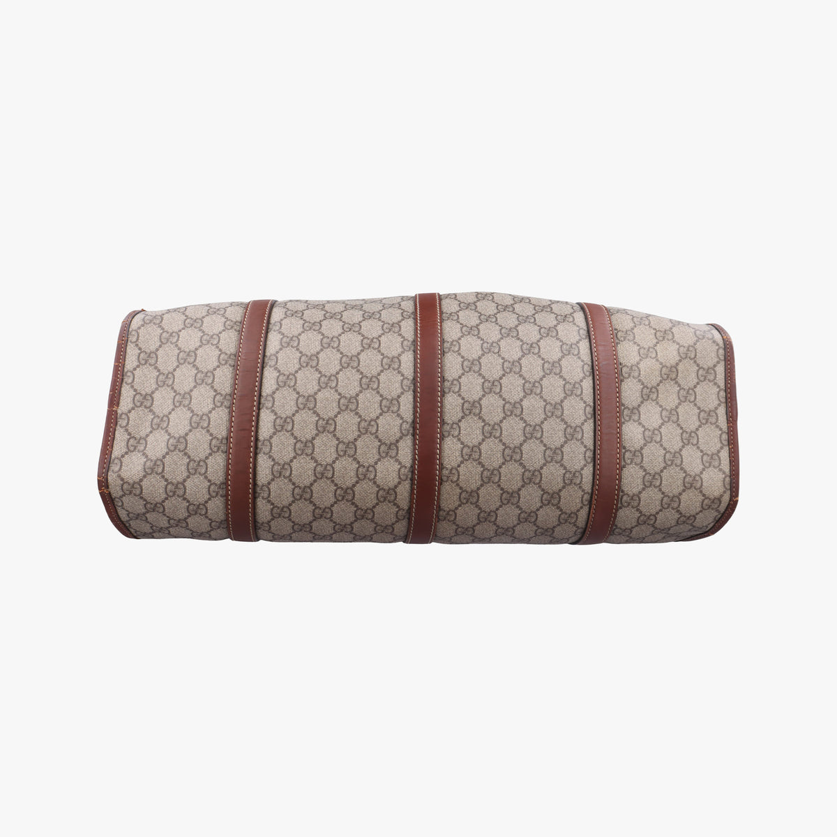 Pre-owned Gucci New Jackie Brown×gBeige PVC coated canvas×Leather 203493 shoulderbag | stylenewstar