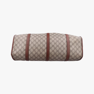 Pre-owned Gucci New Jackie Brown×gBeige PVC coated canvas×Leather 203493 shoulderbag | stylenewstar