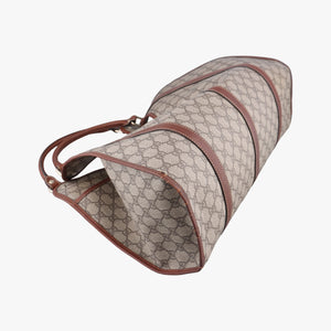 Pre-owned Gucci New Jackie Brown×gBeige PVC coated canvas×Leather 203493 shoulderbag | stylenewstar