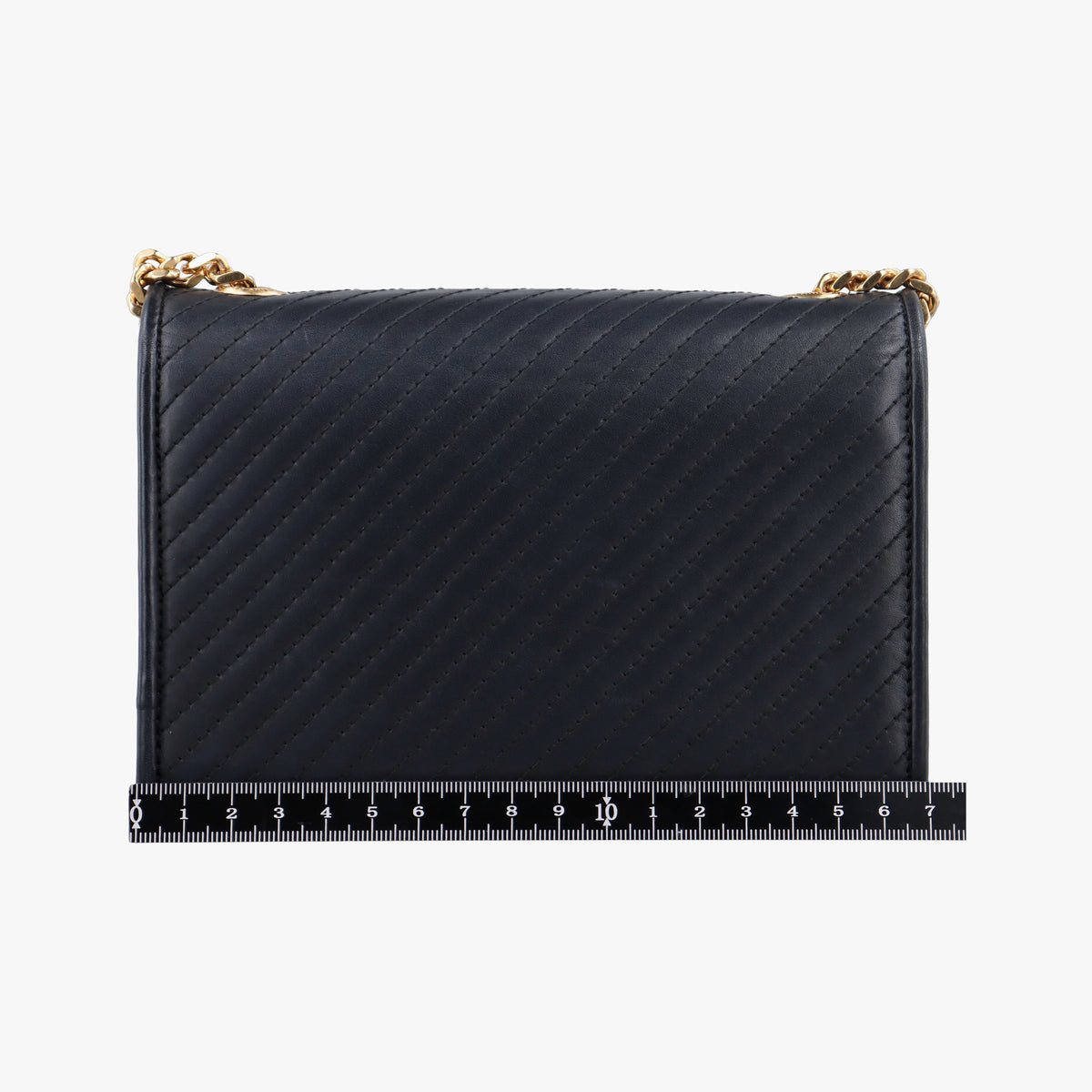Pre-owned Yves Saint Laurent Monogram Kate Black Leather 356096 shoulderbag | stylenewstar