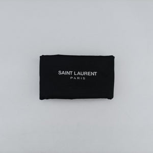 Pre-owned Yves Saint Laurent Monogram Kate Black Leather 356096 shoulderbag | stylenewstar