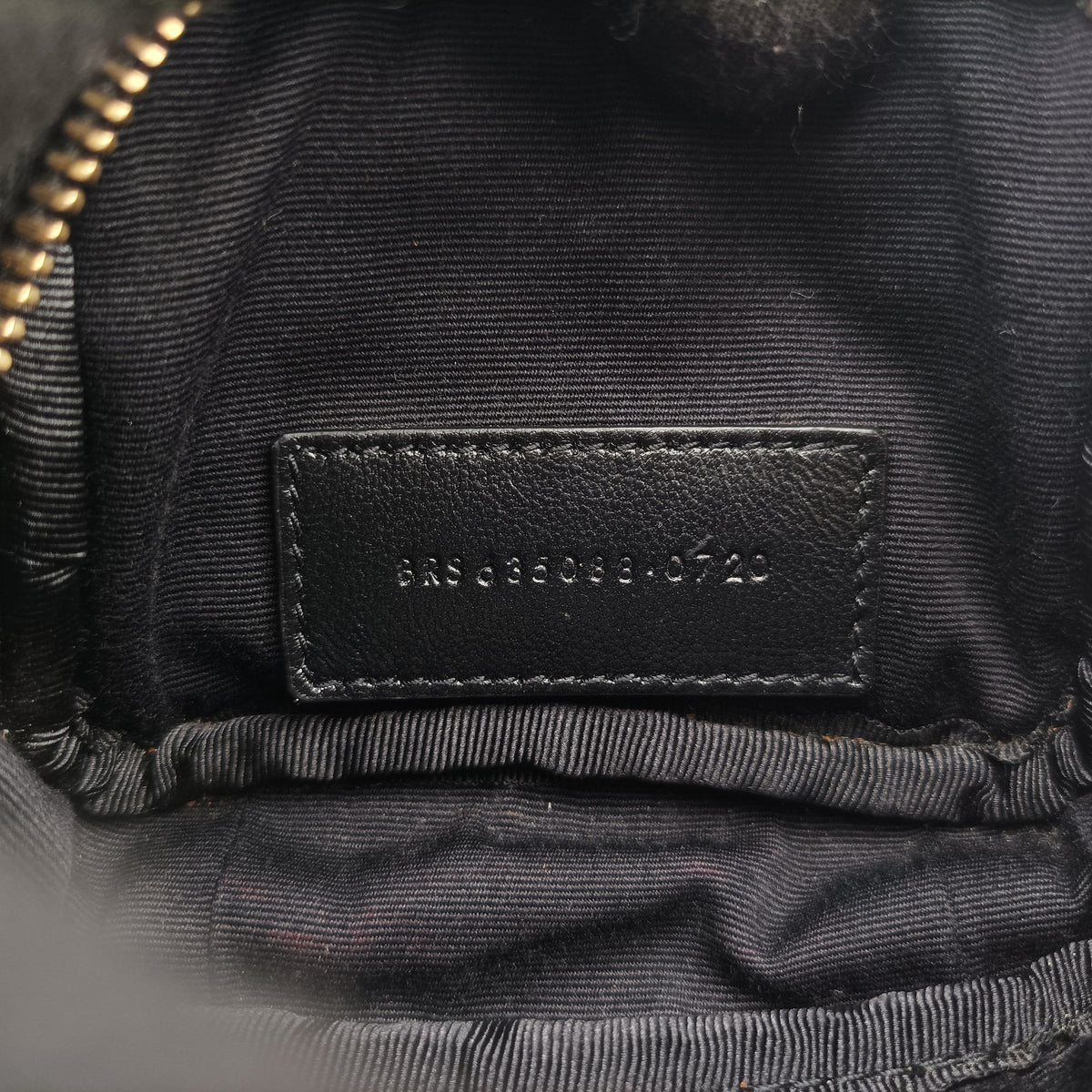 Pre-owned Yves Saint Laurent baby lou Black Leather 635088 shoulderbag | stylenewstar