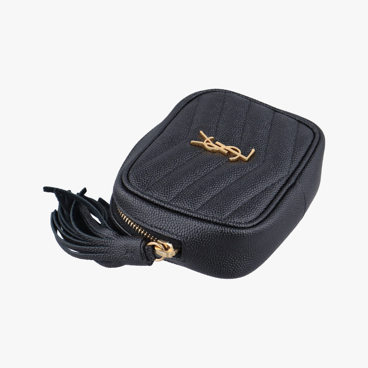 Pre-owned Yves Saint Laurent baby lou Black Leather 635088 shoulderbag | stylenewstar