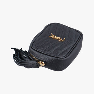 Pre-owned Yves Saint Laurent baby lou Black Leather 635088 shoulderbag | stylenewstar