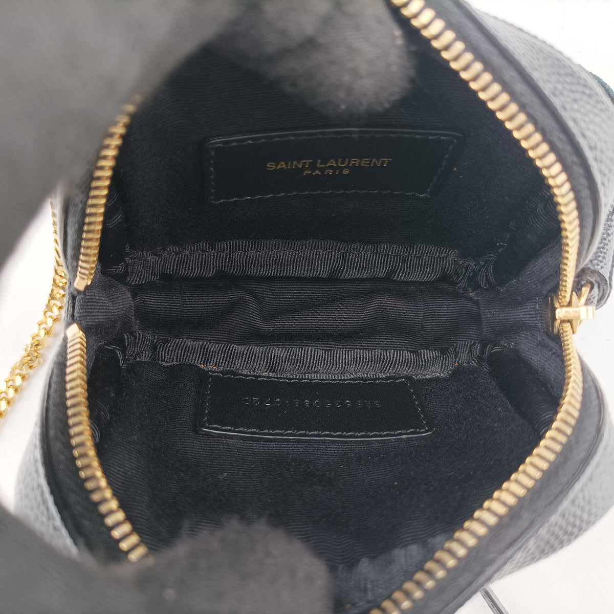 Pre-owned Yves Saint Laurent baby lou Black Leather 635088 shoulderbag | stylenewstar