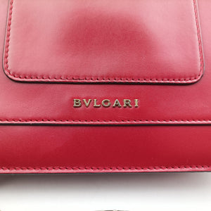 Vintage Bvlgari SERPENTI FOREVER Red Leather  shoulderbag | stylenewstar