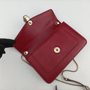 Vintage Bvlgari SERPENTI FOREVER Red Leather  shoulderbag | stylenewstar