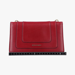 Vintage Bvlgari SERPENTI FOREVER Red Leather  shoulderbag | stylenewstar