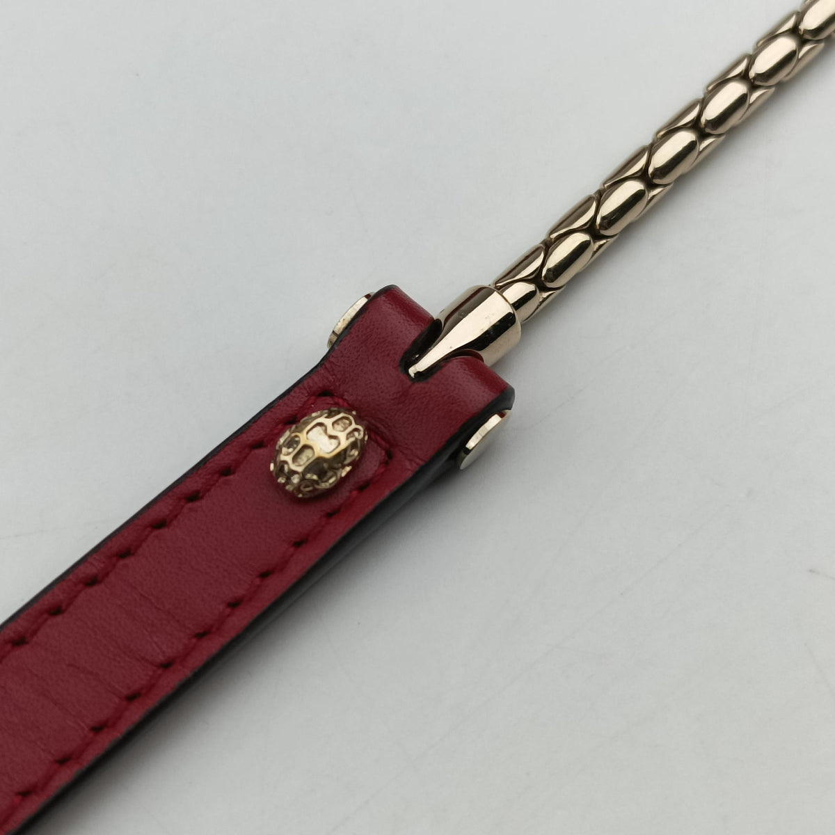 Vintage Bvlgari SERPENTI FOREVER Red Leather  shoulderbag | stylenewstar