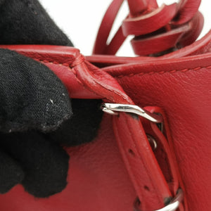 Pre-owned Balenciaga Papier A4 Red Leather 370926 handbag | stylenewstar