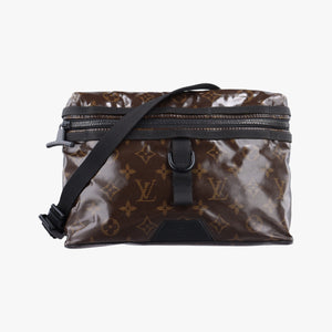 Pre-owned Louis Vuitton Messenger PM Brown Monogram Glaze M43895 bum bag/waist bag | stylenewstar