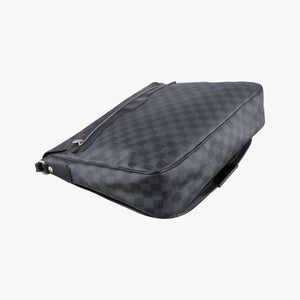 Secondhand Louis Vuitton DANIEL GM Noir Damier Graphite N58033 shoulderbag | stylenewstar