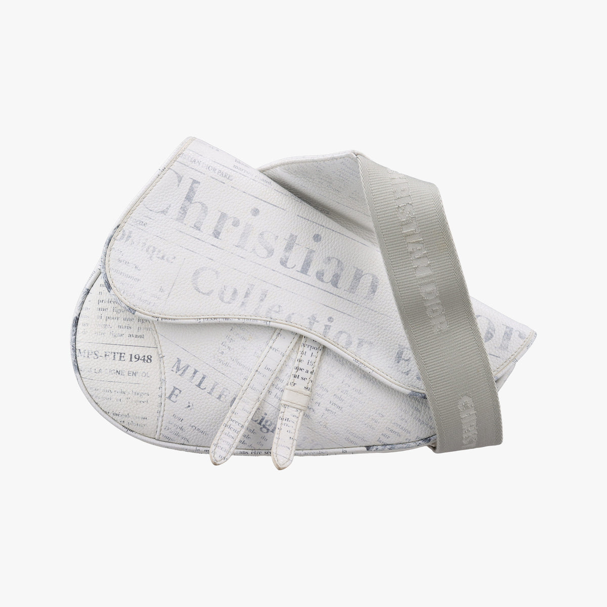 Vintage Christian Dior Saddle White Leather  bum bag/waist bag | stylenewstar