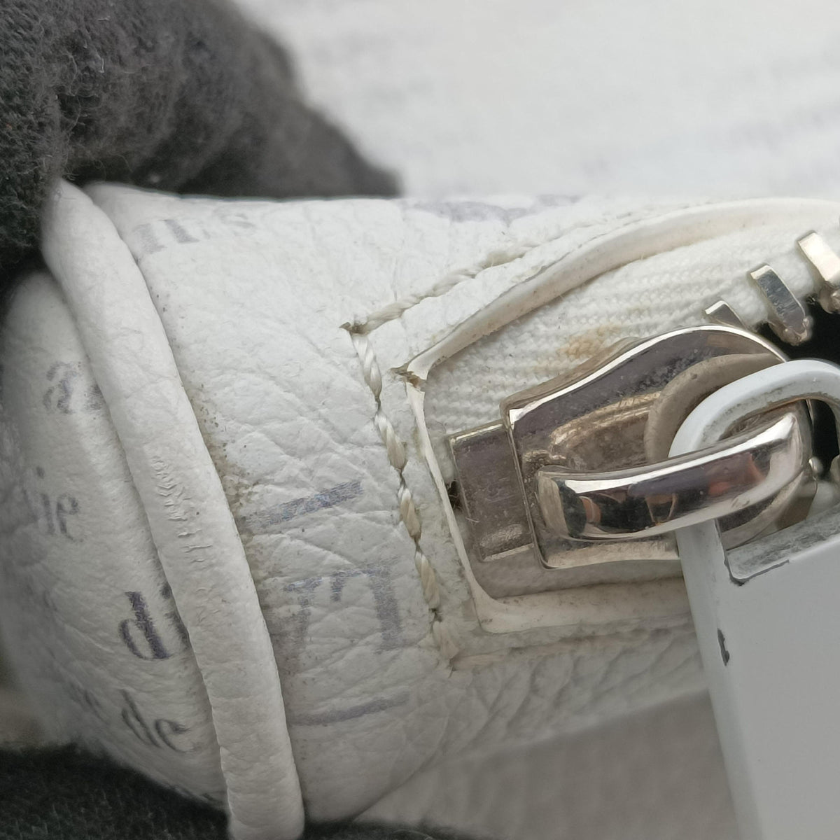 Vintage Christian Dior Saddle White Leather  bum bag/waist bag | stylenewstar
