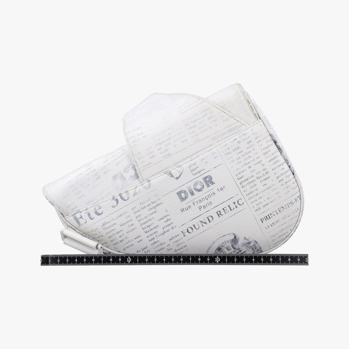 Vintage Christian Dior Saddle White Leather  bum bag/waist bag | stylenewstar