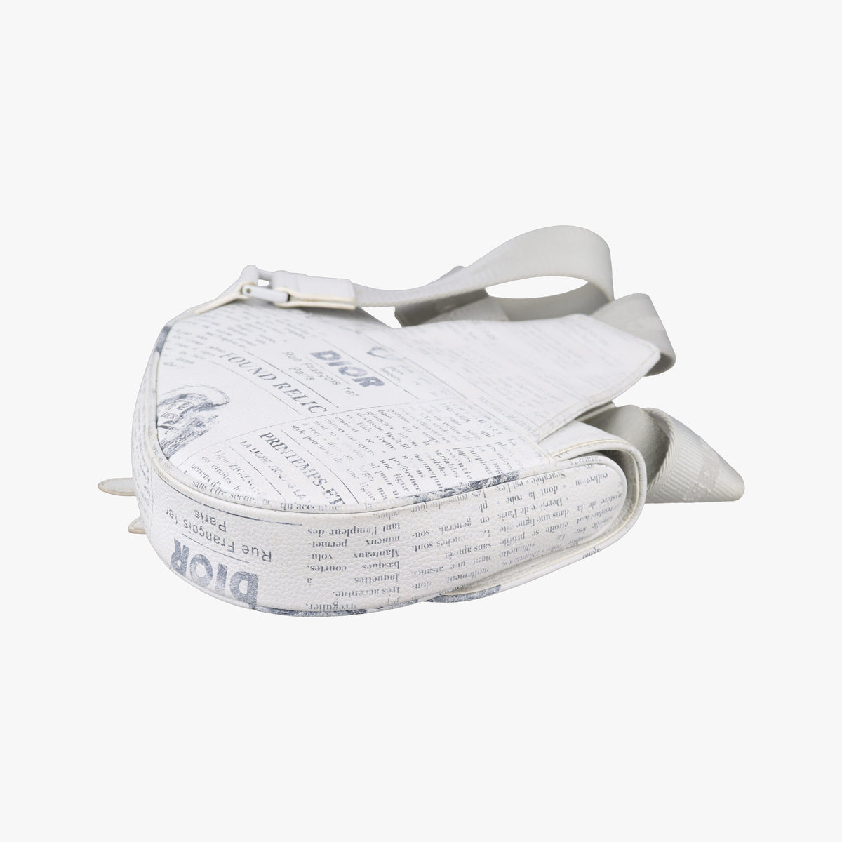 Vintage Christian Dior Saddle White Leather  bum bag/waist bag | stylenewstar