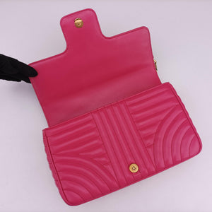 Secondhand Prada Diagramme Pink Leather 1BD108 shoulderbag | stylenewstar