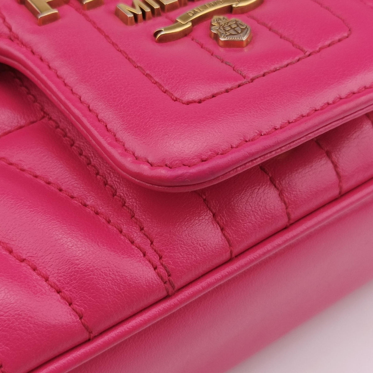 Secondhand Prada Diagramme Pink Leather 1BD108 shoulderbag | stylenewstar