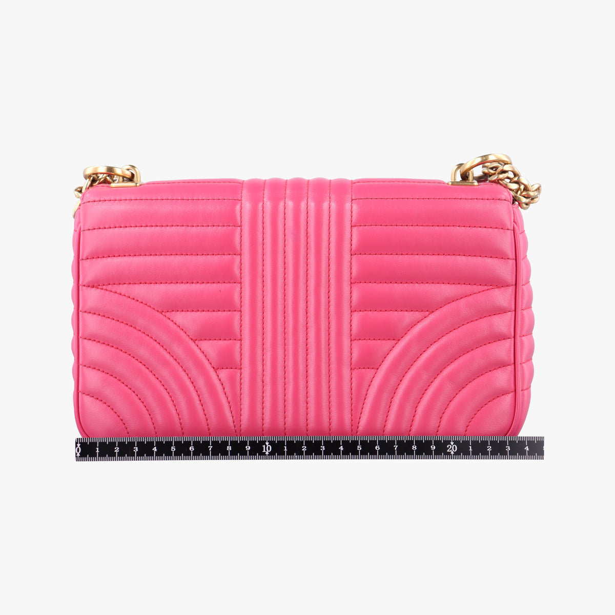 Secondhand Prada Diagramme Pink Leather 1BD108 shoulderbag | stylenewstar