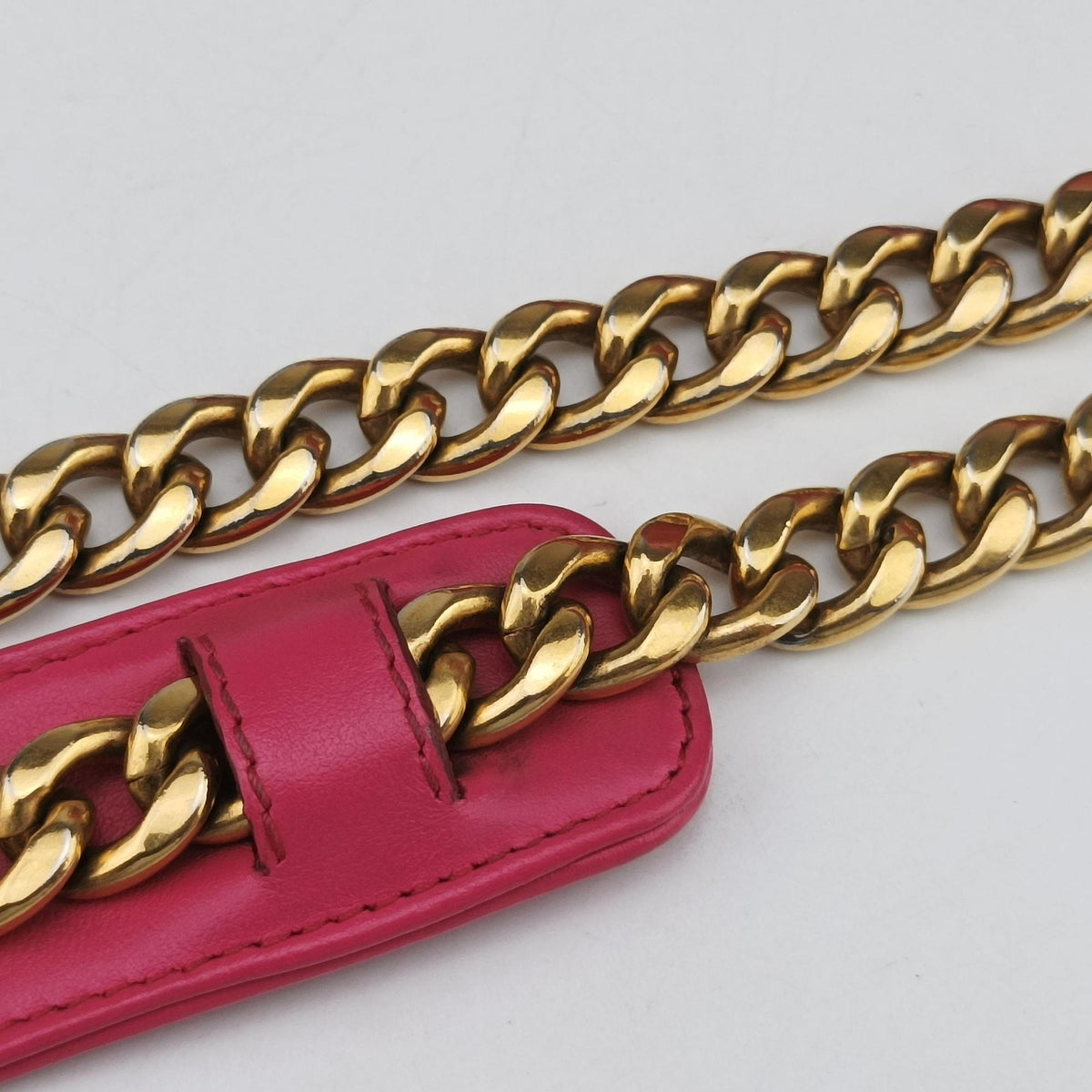 Secondhand Prada Diagramme Pink Leather 1BD108 shoulderbag | stylenewstar