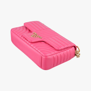 Secondhand Prada Diagramme Pink Leather 1BD108 shoulderbag | stylenewstar