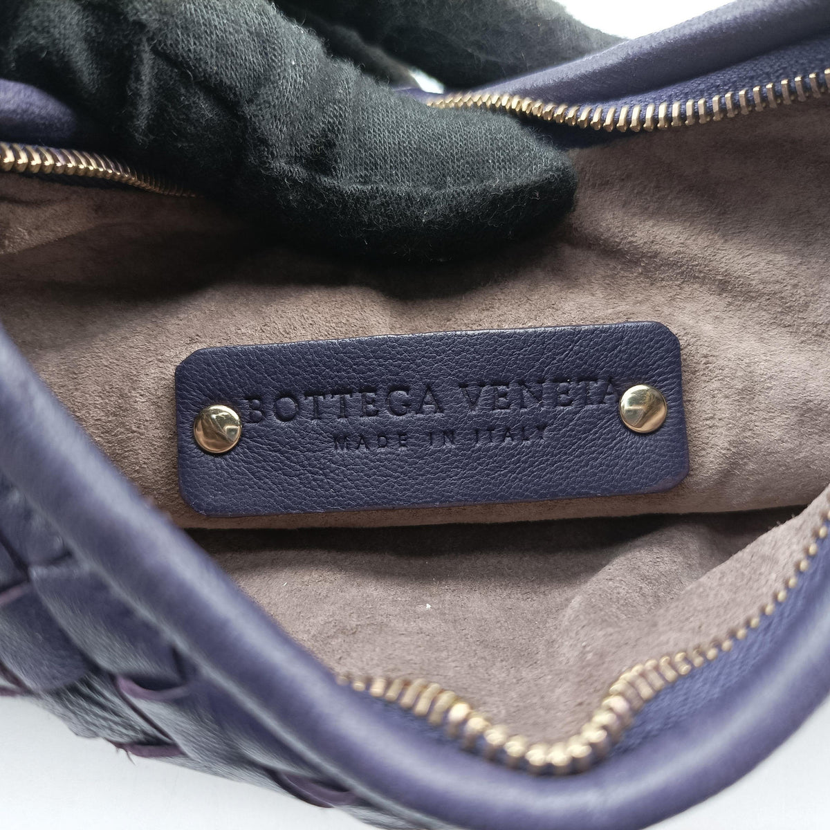 Pre-owned Bottega Veneta Intrecciato Purple lambskin  handbag | stylenewstar