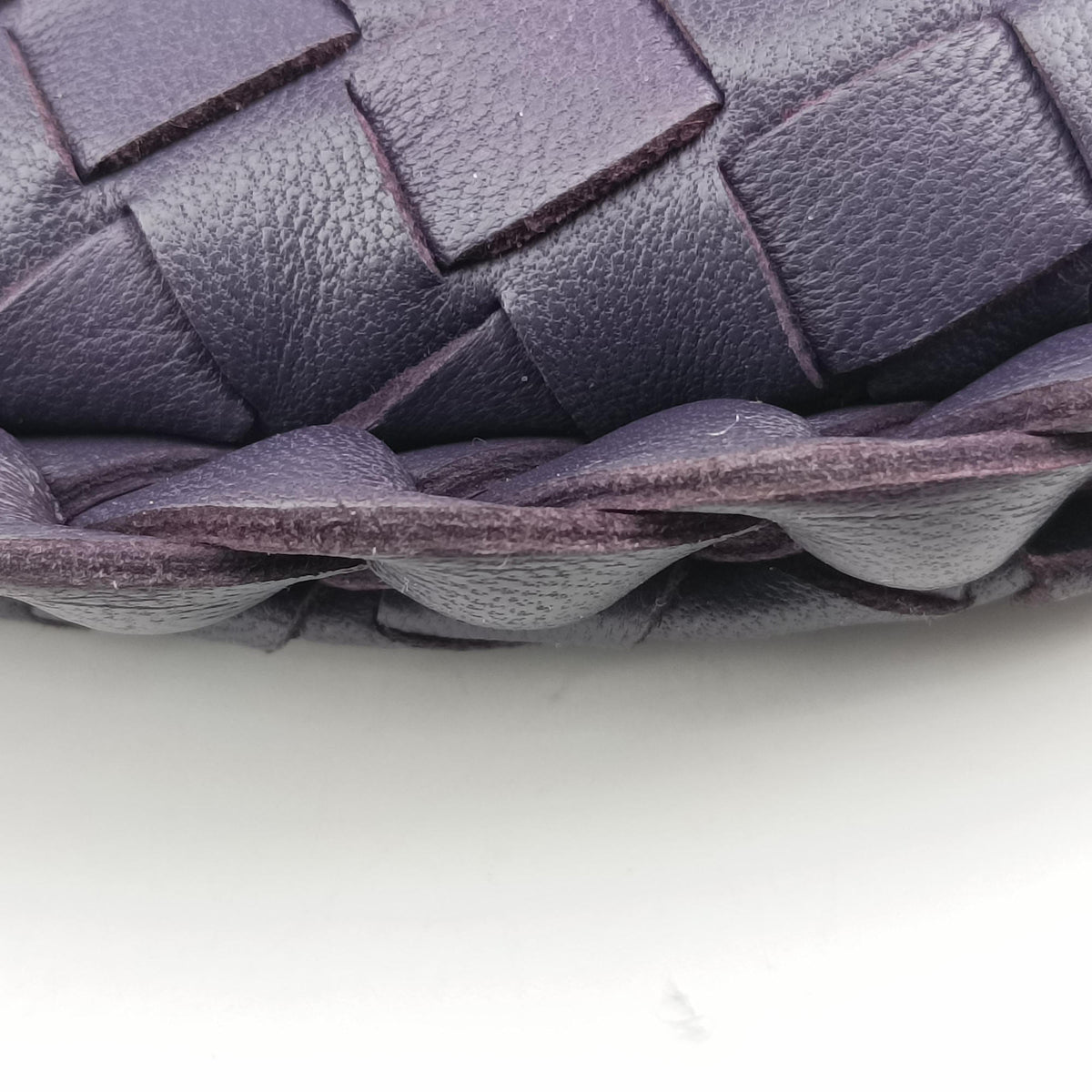 Pre-owned Bottega Veneta Intrecciato Purple lambskin  handbag | stylenewstar