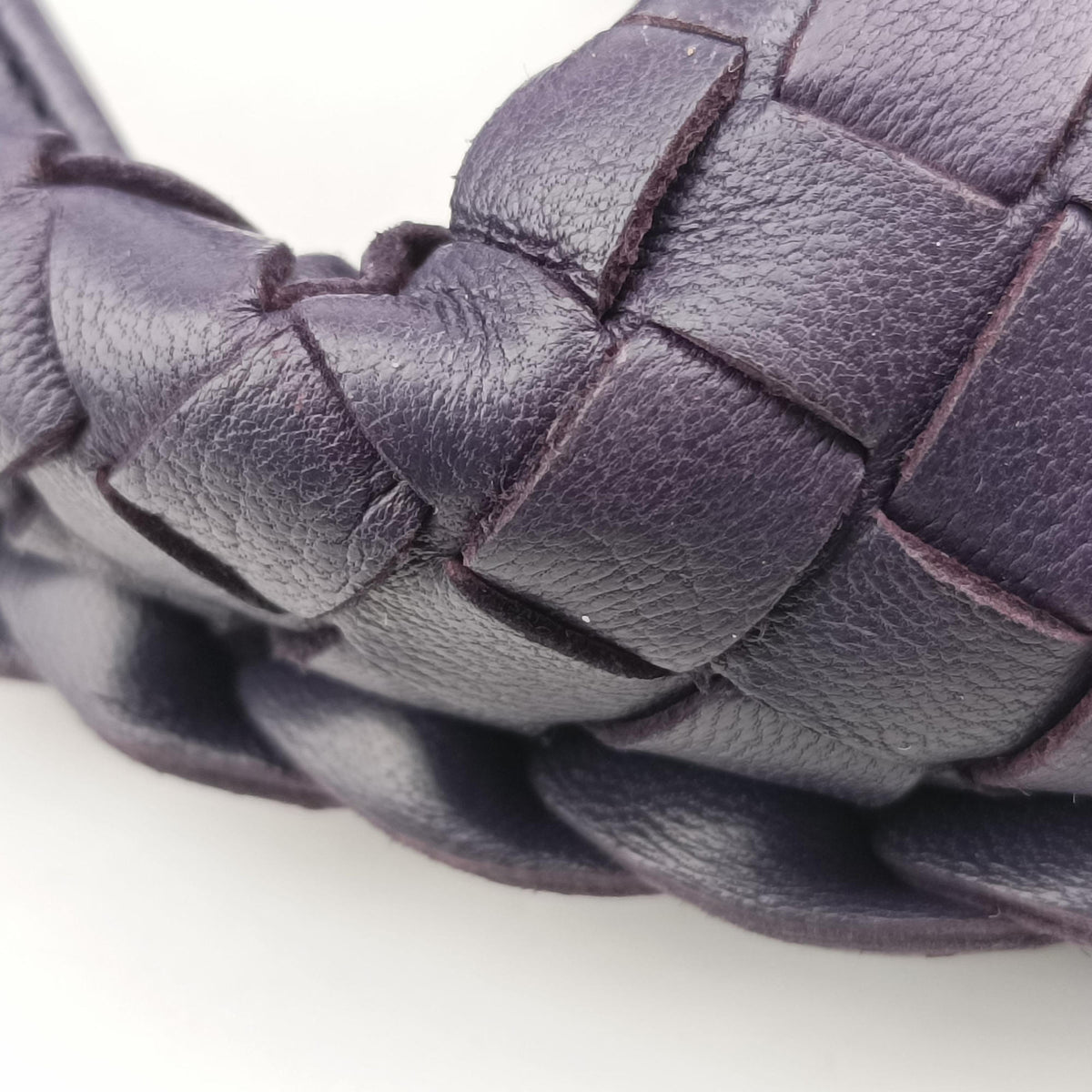 Pre-owned Bottega Veneta Intrecciato Purple lambskin  handbag | stylenewstar