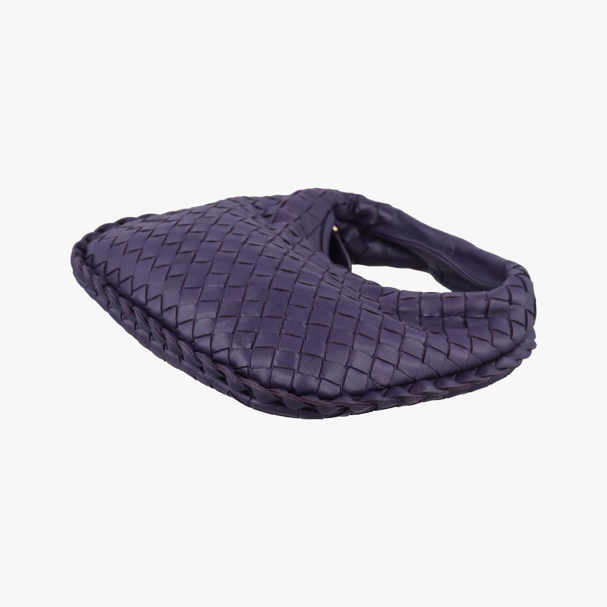 Pre-owned Bottega Veneta Intrecciato Purple lambskin  handbag | stylenewstar