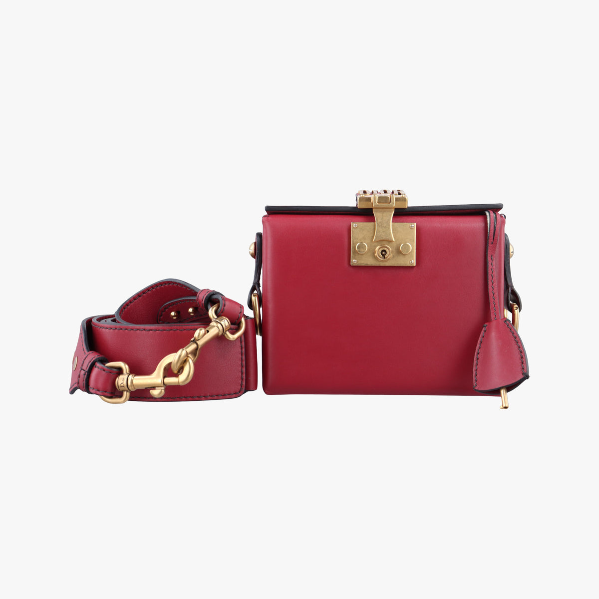 Secondhand Christian Dior Dioraddict Box Red Leather  shoulderbag | stylenewstar