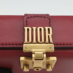 Secondhand Christian Dior Dioraddict Box Red Leather  shoulderbag | stylenewstar