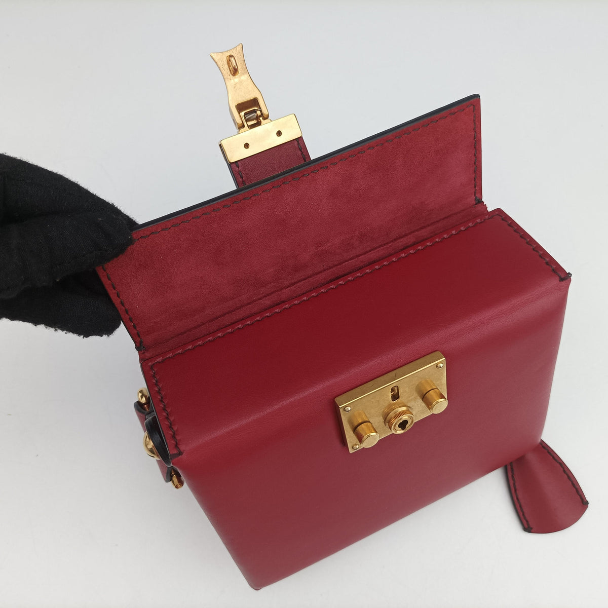 Secondhand Christian Dior Dioraddict Box Red Leather  shoulderbag | stylenewstar
