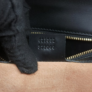 Pre-owned Gucci Sylvie Black Leather 421882 shoulderbag | stylenewstar