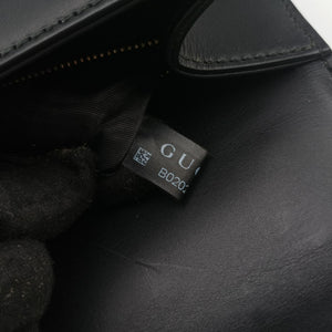 Pre-owned Gucci Sylvie Black Leather 421882 shoulderbag | stylenewstar