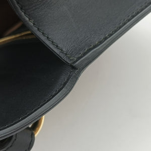 Pre-owned Gucci Sylvie Black Leather 421882 shoulderbag | stylenewstar