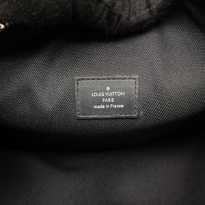 Pre-owned Louis Vuitton Pochette Jour GM America's Cup Noir × Tri-Color Damier Cobalt canvas N41639 clutchbag | stylenewstar