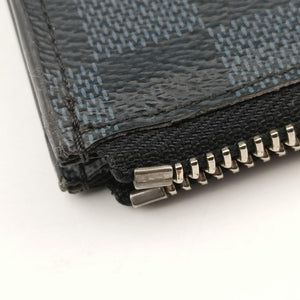 Pre-owned Louis Vuitton Pochette Jour GM America's Cup Noir × Tri-Color Damier Cobalt canvas N41639 clutchbag | stylenewstar