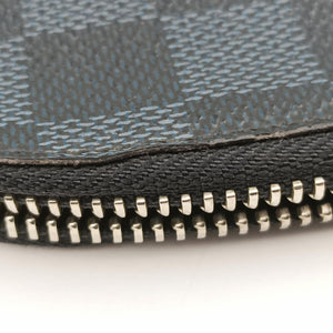 Pre-owned Louis Vuitton Pochette Jour GM America's Cup Noir × Tri-Color Damier Cobalt canvas N41639 clutchbag | stylenewstar