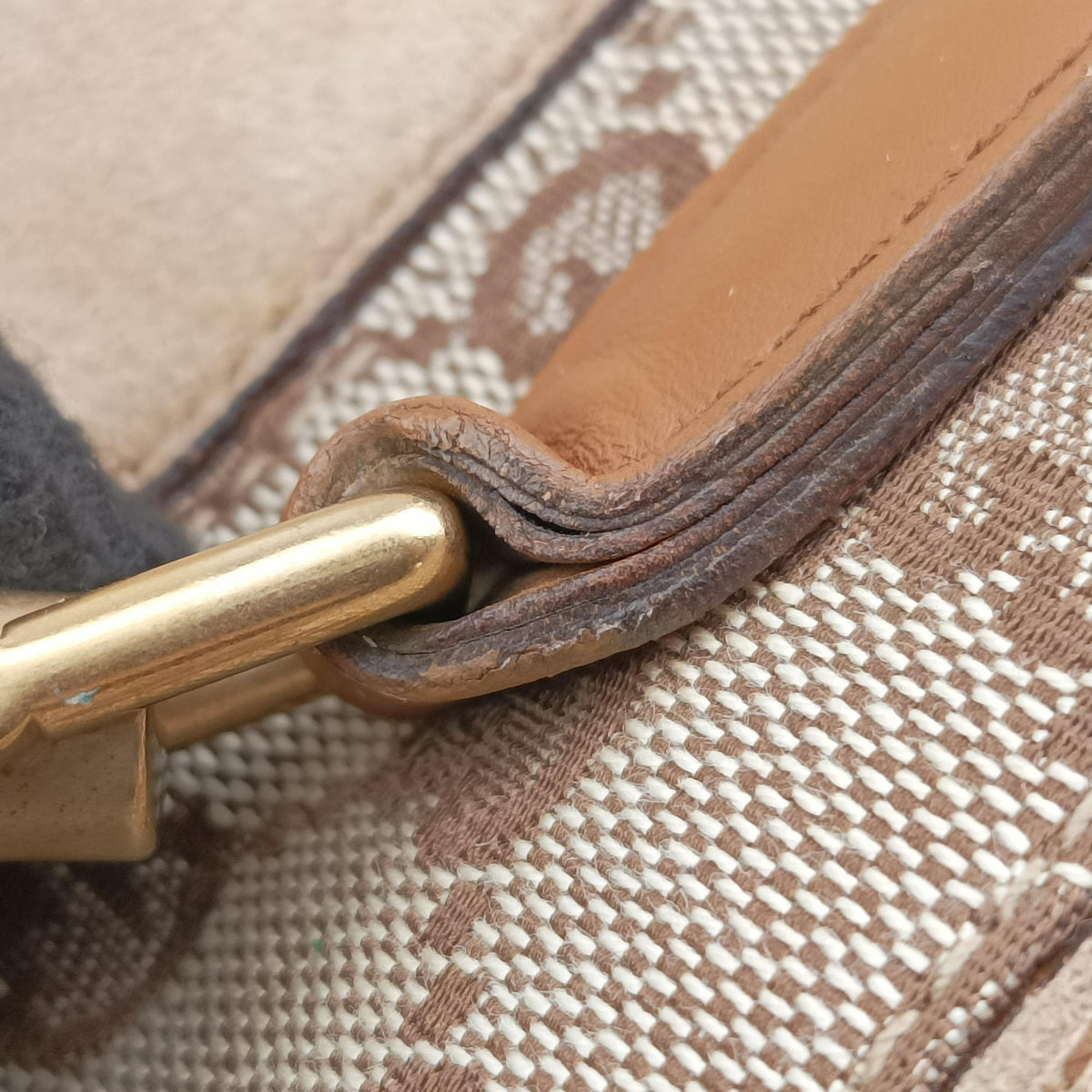 Pre-owned Gucci New Jackie Beige x Brown Suede×leather 120888 shoulderbag | stylenewstar