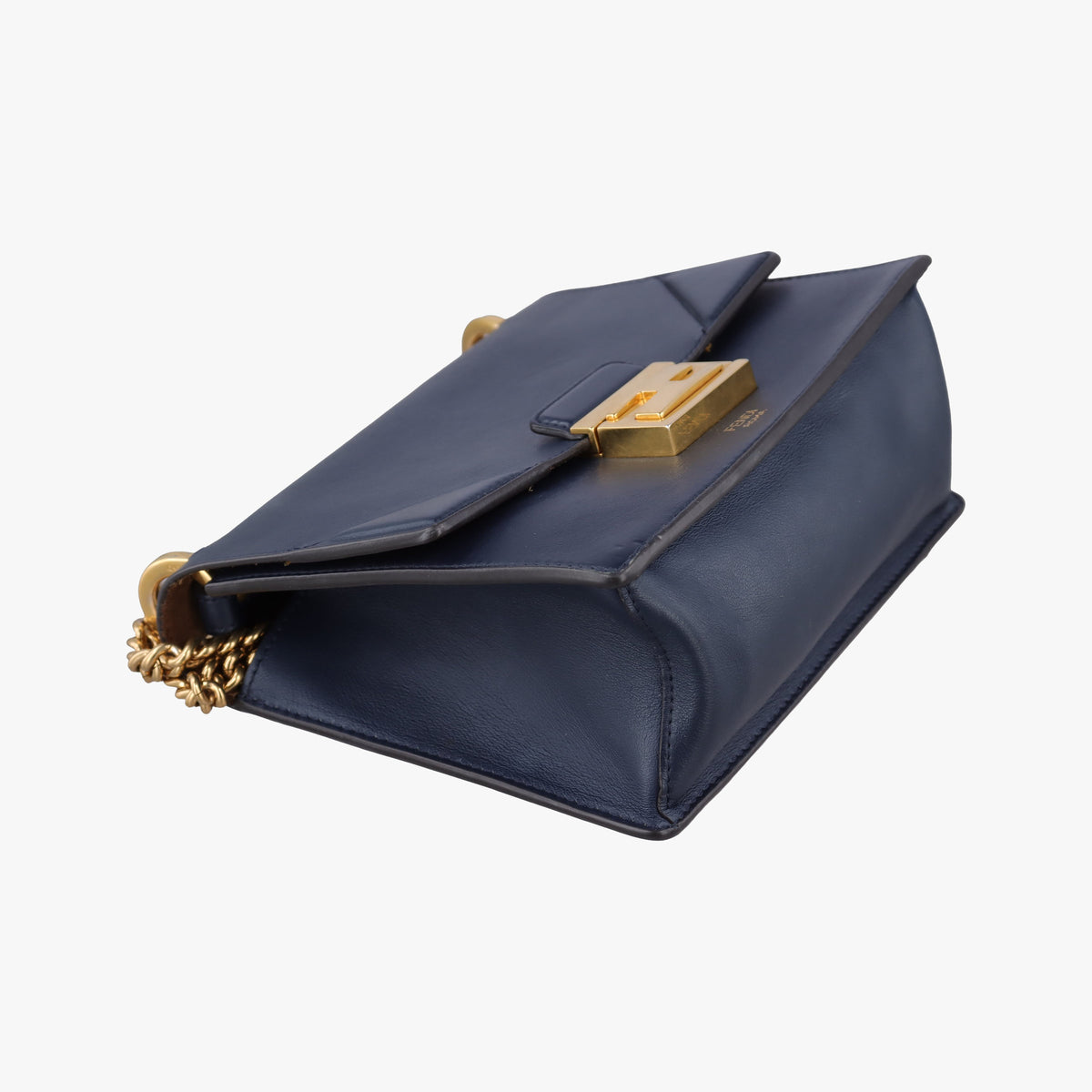 Vintage Fendi KAN U Blue Leather 8BT312 shoulderbag | stylenewstar