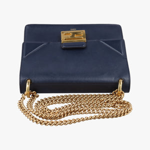 Vintage Fendi KAN U Blue Leather 8BT312 shoulderbag | stylenewstar