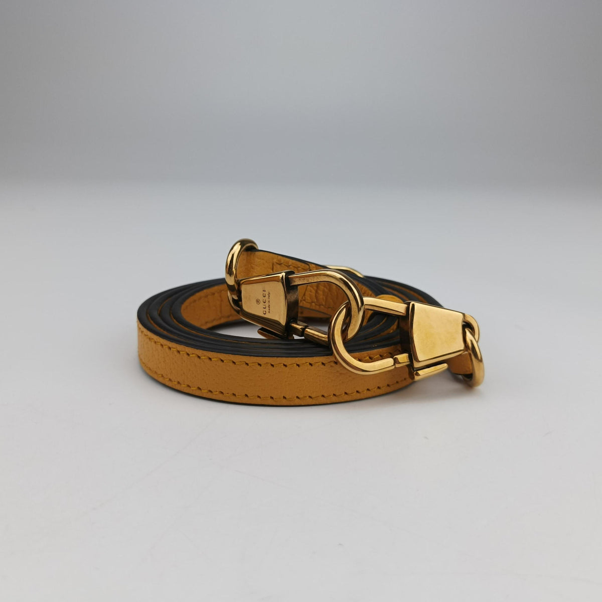 Pre-owned Gucci Diana Jumbo GG Mini Yellow Leather 702721 shoulderbag | stylenewstar