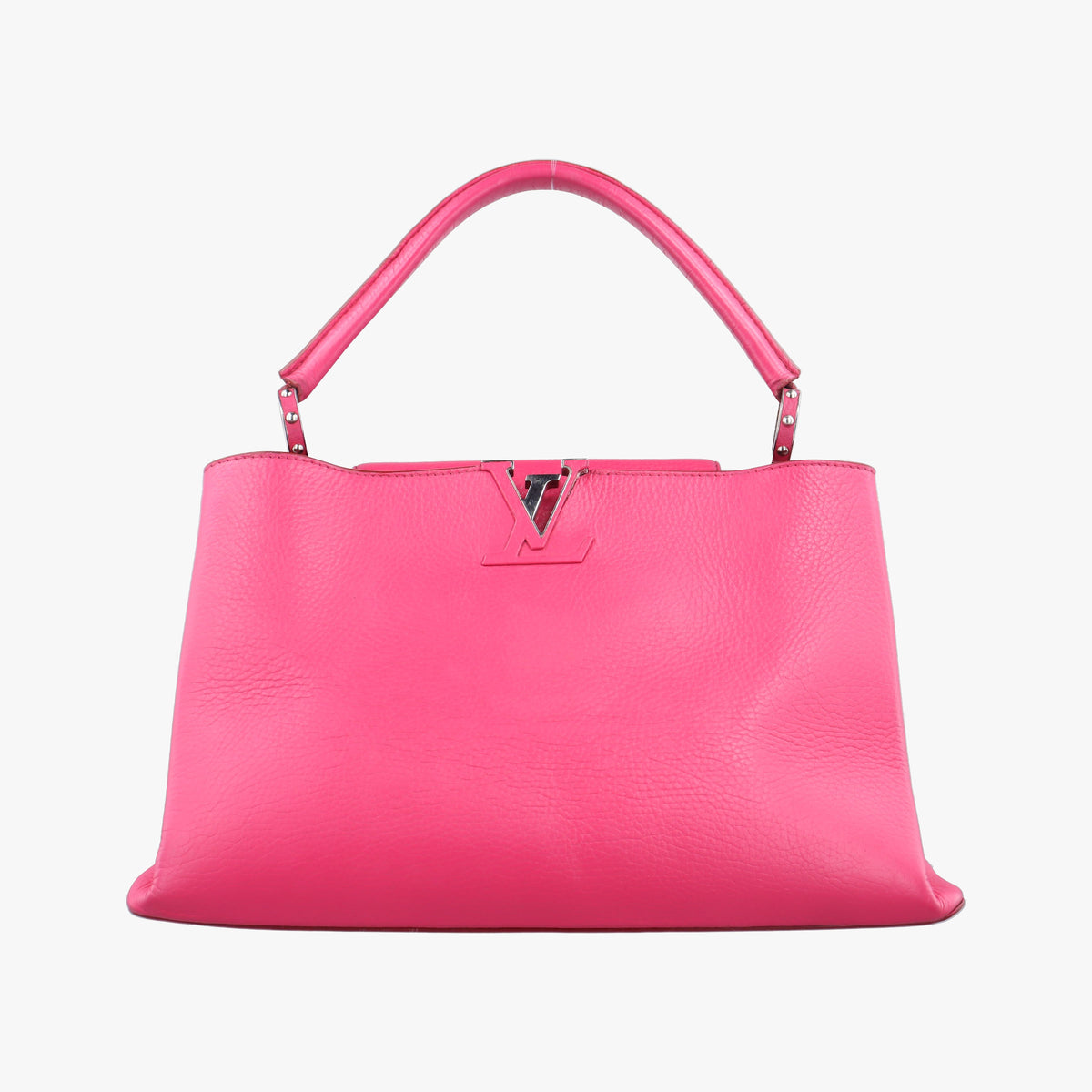 Vintage Louis Vuitton Capucines MM Rose Rich Taurillon leather M94671 handbag | stylenewstar