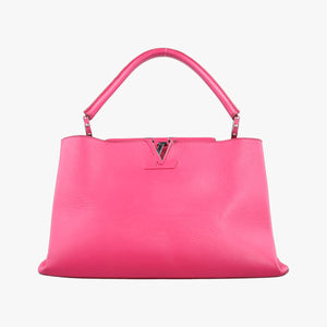 Vintage Louis Vuitton Capucines MM Rose Rich Taurillon leather M94671 handbag | stylenewstar