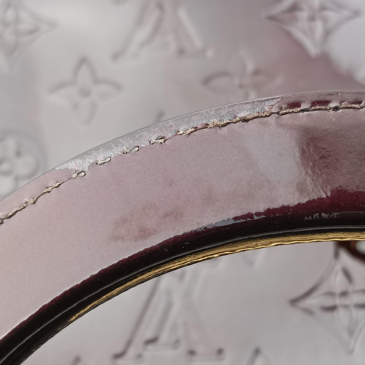 Secondhand Louis Vuitton MELROSE AVENUE AMARANTE Vernis M93757 handbag | stylenewstar