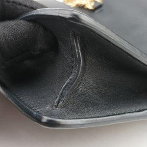 Pre-owned Gucci Sylvie Black Leather 494646 shoulderbag | stylenewstar